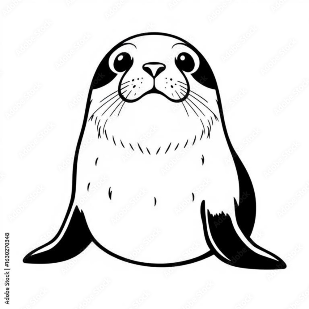 Obraz premium Northern Fur Seal Icon