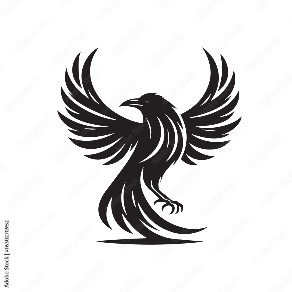 Fototapeta premium crow silhouette tattoo,crow silhouette png ,crow silhouette flying ,crow silhouette images