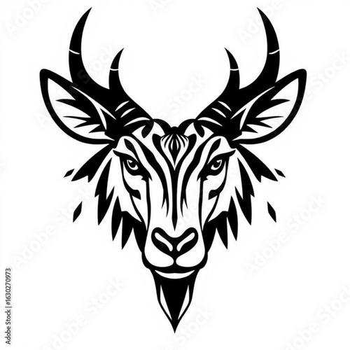 Nyala Black Animal Icon