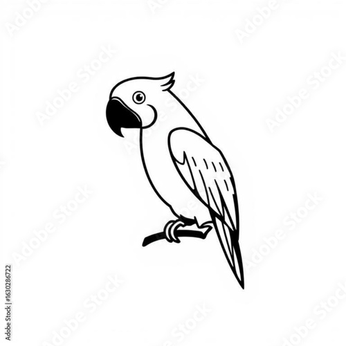 Black Parrot Animal Icon