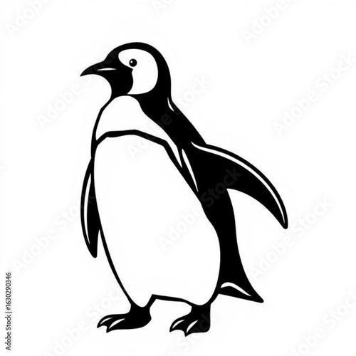 Black Penguin Animal Icon