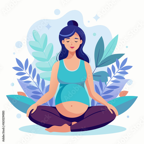 yoga in the lotus position