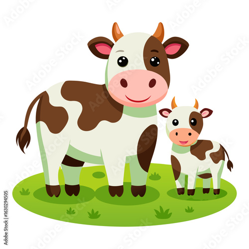 cow with a calf
