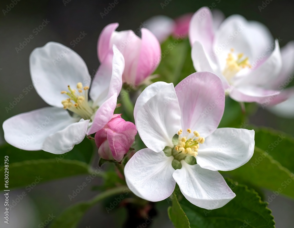 Close-up of delicate apple blossoms (1) Close-up of delicate apple blossoms (1)