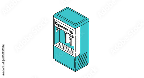 Drink dispenser tap outline icon for beverage service