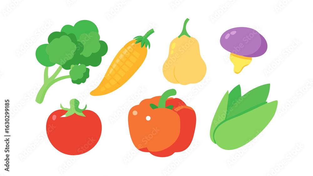 Fototapeta premium set of vegetables