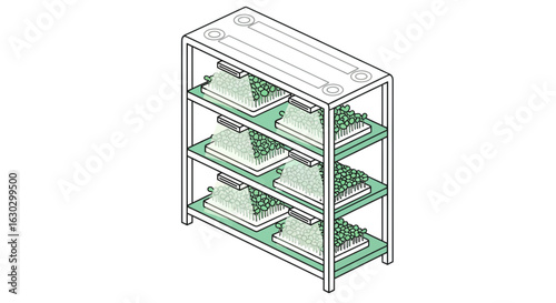 Indoor plant shelf hydroponics system for urban gardening