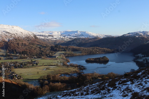 Photography Lake district national park. England in winter