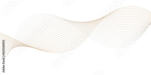 Premium abstract background design with wave line pattern texture in luxury pastel color.
