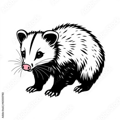 Black Possum Animal Icon