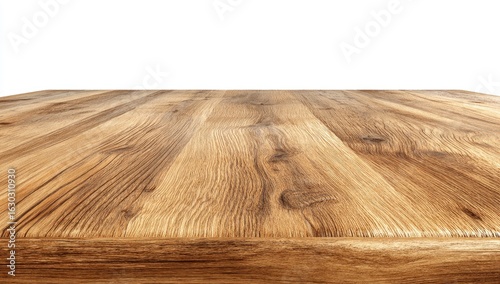 Close-up of a light brown wooden table top