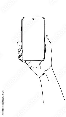 Hand holding a smartphone (2)