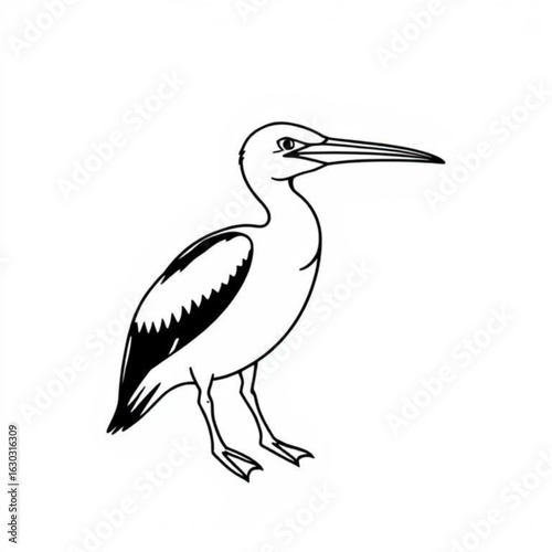 Pelagornis Black Animal Icon