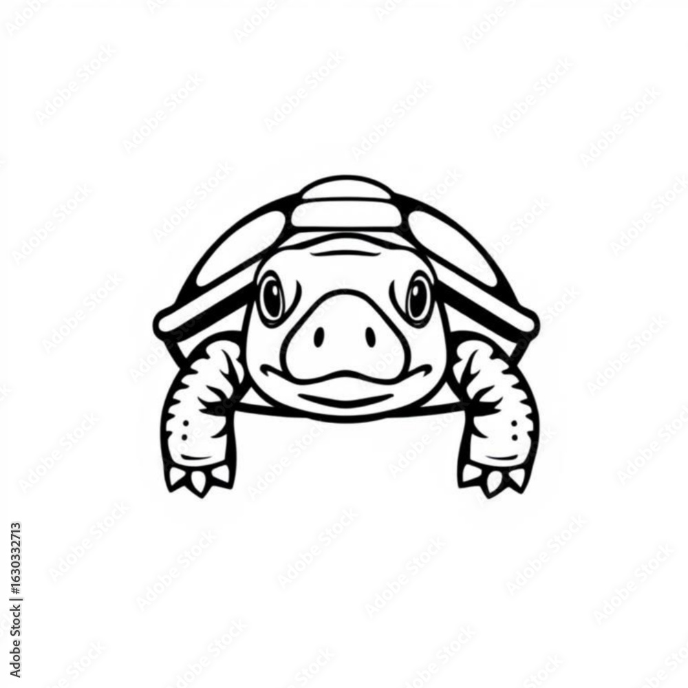 Fototapeta premium Pig-Nosed Turtle Animal Icon