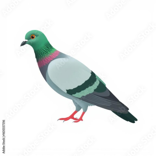 Pink-Necked Green Pigeon Animation