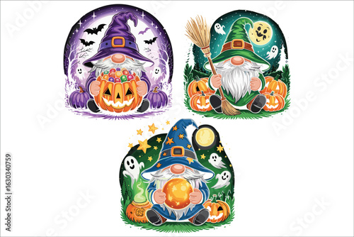 Halloween T-Shirt Vector Bundle | Spooky & Funny Designs for Print-on-Demand