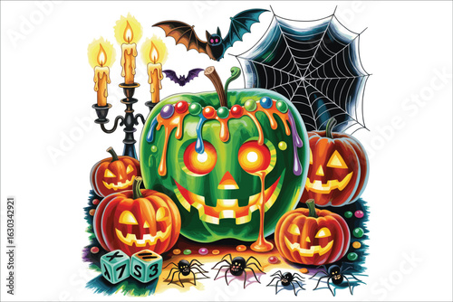Halloween T-Shirt Vector Bundle | Spooky & Funny Designs for Print-on-Demand