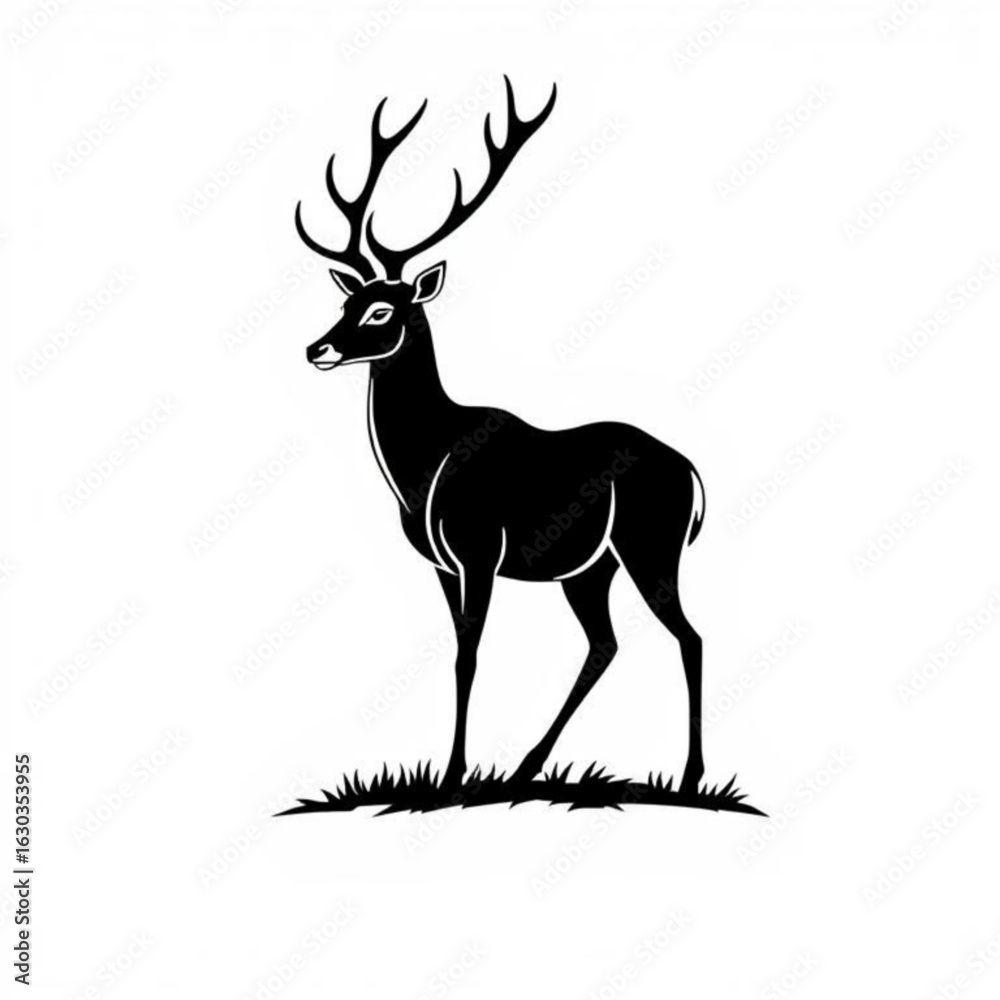 Obraz premium Pre-David's Deer Animal Icon