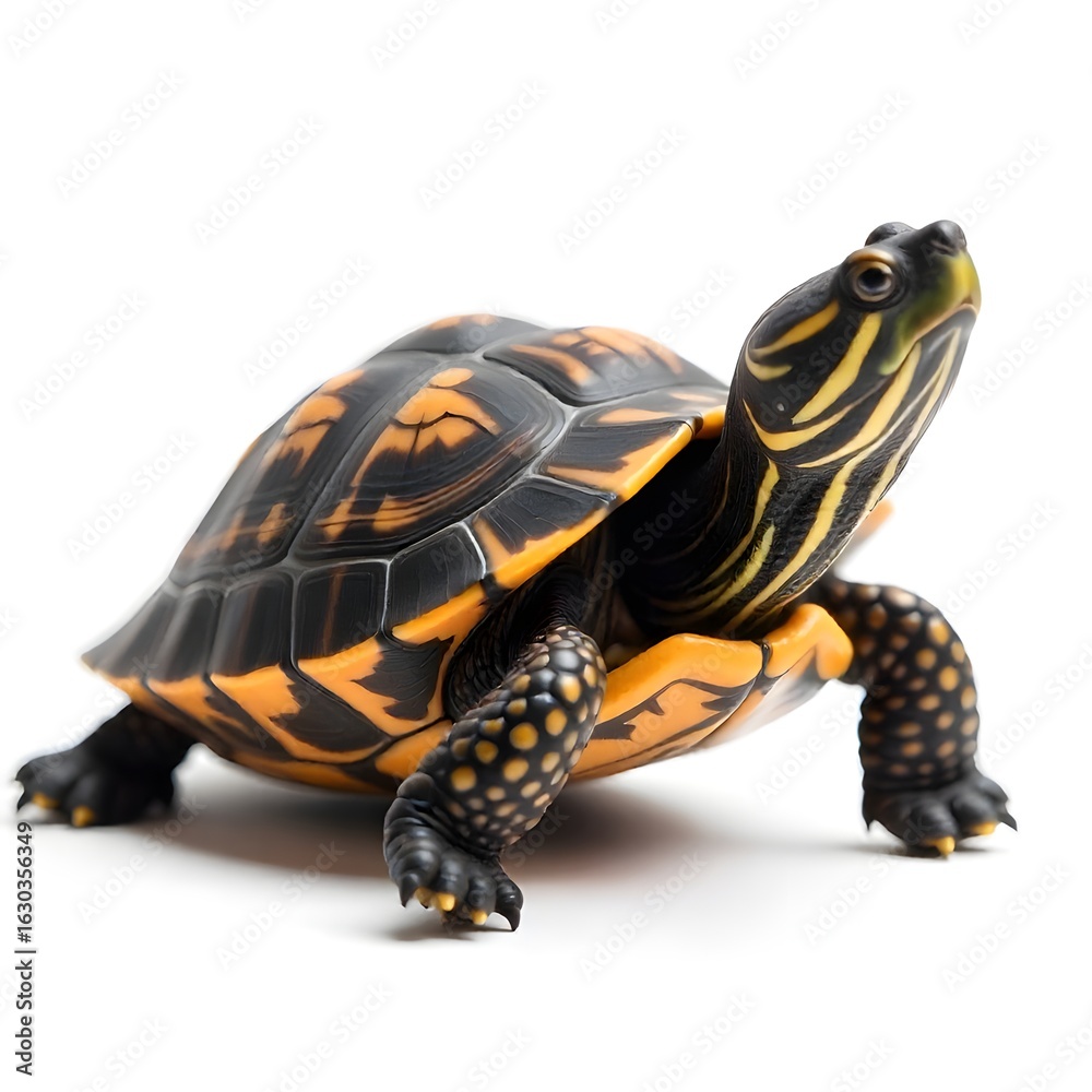 Fototapeta premium Close-up illustration of turtle's face