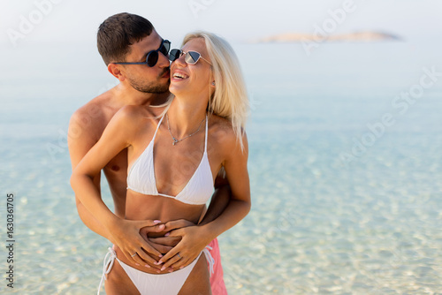 Happy couple enjoying a rom...