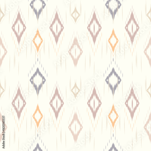 beige color Ikat fabric pattern for wallpaper, clothing, and textiles – African, Pakistani, Egyptian, and Indian styles