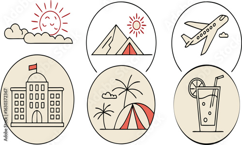 Iconic Travel Illustrations for Blogs