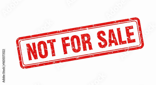 Not for sale grunge rubber stamp vector, illustration design