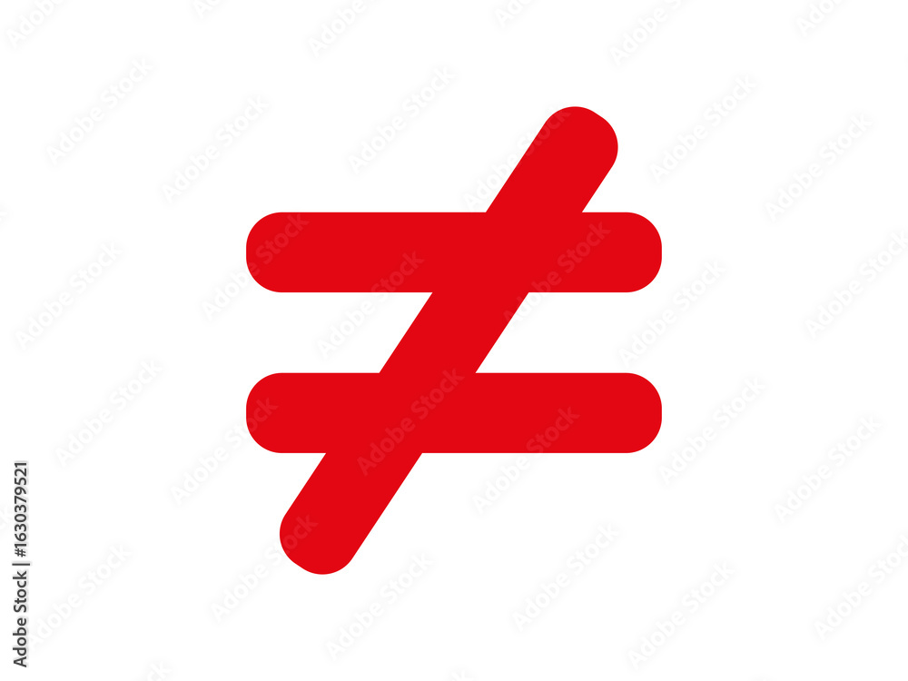 Obraz premium unequal icon