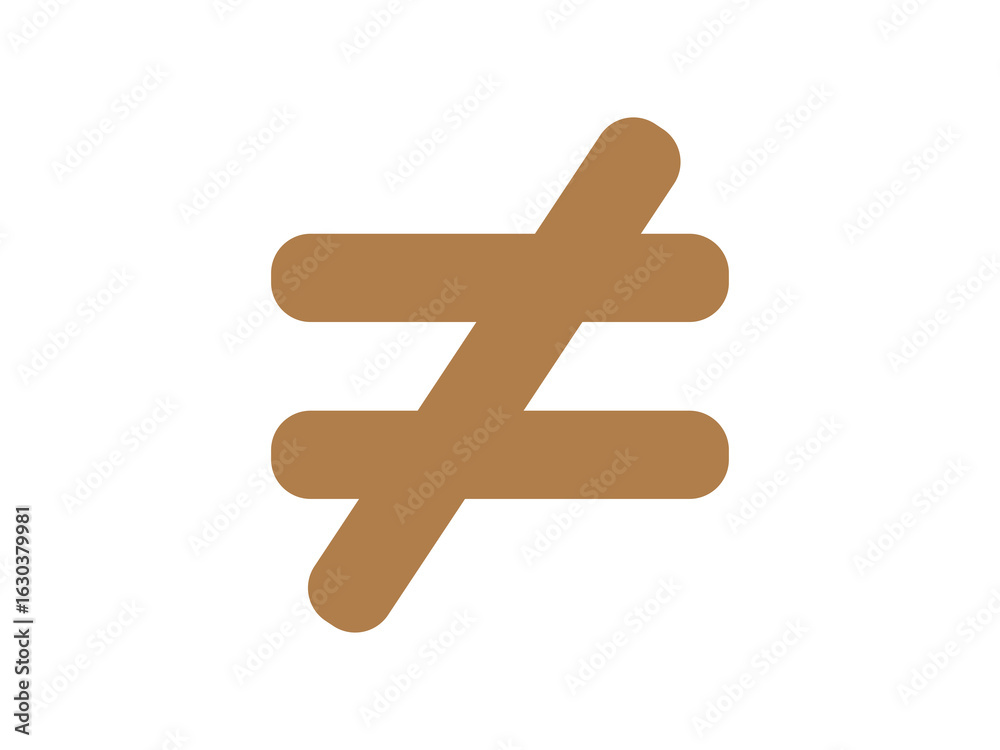 Obraz premium unequal icon