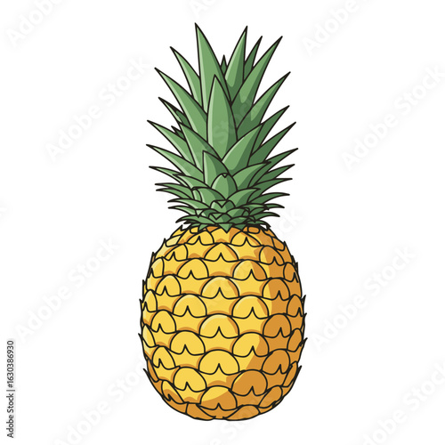 pineapple isolated on white