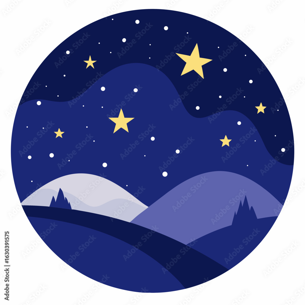 Obraz premium moon and stars