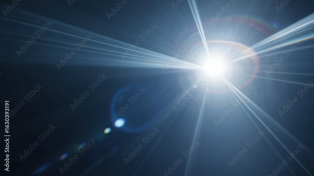 Obraz premium Bright light bursting through dark space