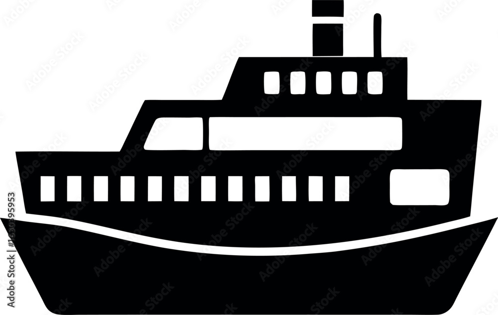 Obraz premium Ferry Boat Icon