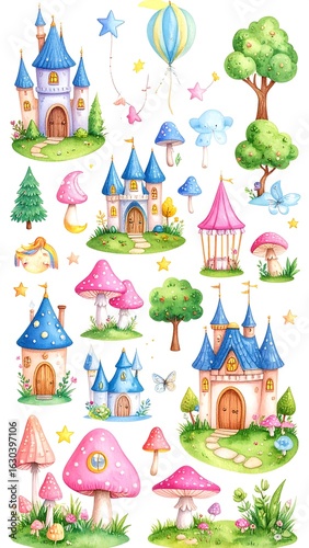 Fairy tale scenery elements