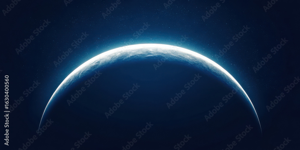 Fototapeta premium Blue planet space view