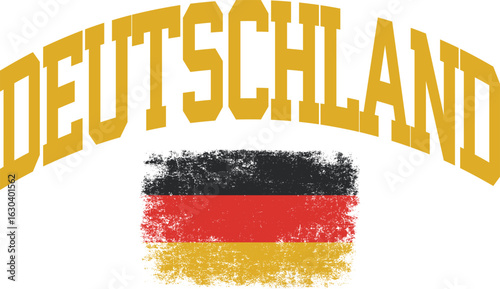 Deutschland Flag German Pride Germany Flag T-shirt Design