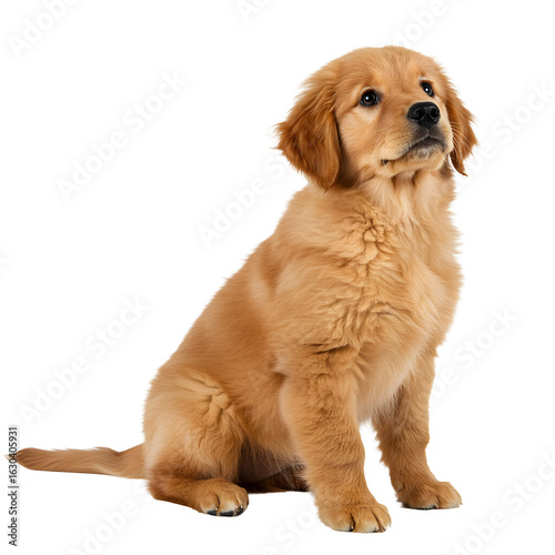 Golden Retriever puppy isolated