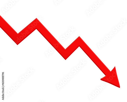 Crash chart arrow business financial on transparent background png