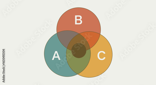 Visualizing Intersections Using Overlapping Circles In Diagram Illustration