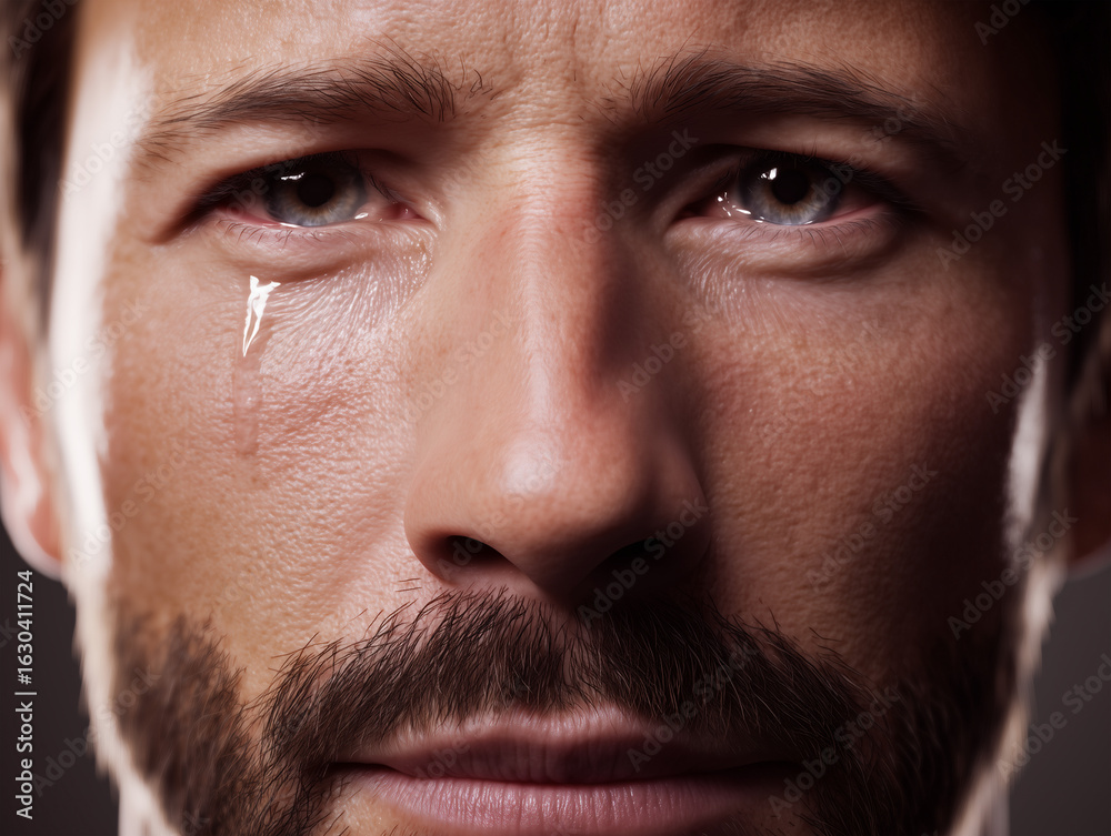 Obraz premium Man with emotion