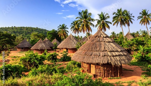 African village landscape
