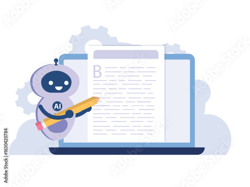 AI writing or artificial intelligence text typing tool.