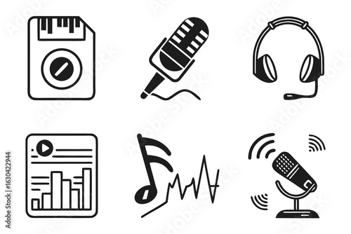 Audio and Music Icons Collection.
