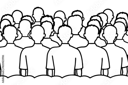 Empty Auditorium with Seating and Screen Coloring Page - Printable Theater Scene