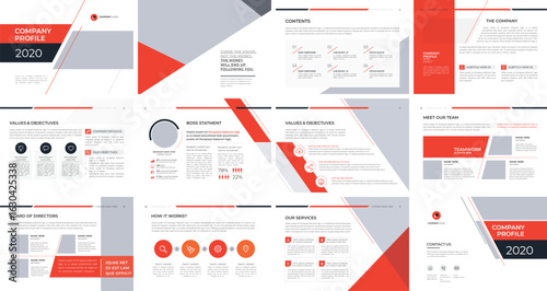 Modern Corporate Brochure Template – Clean Business Layout Design for Company Profile, Annual Report, or Marketing Presentation – Print Ready & Fully Editable
