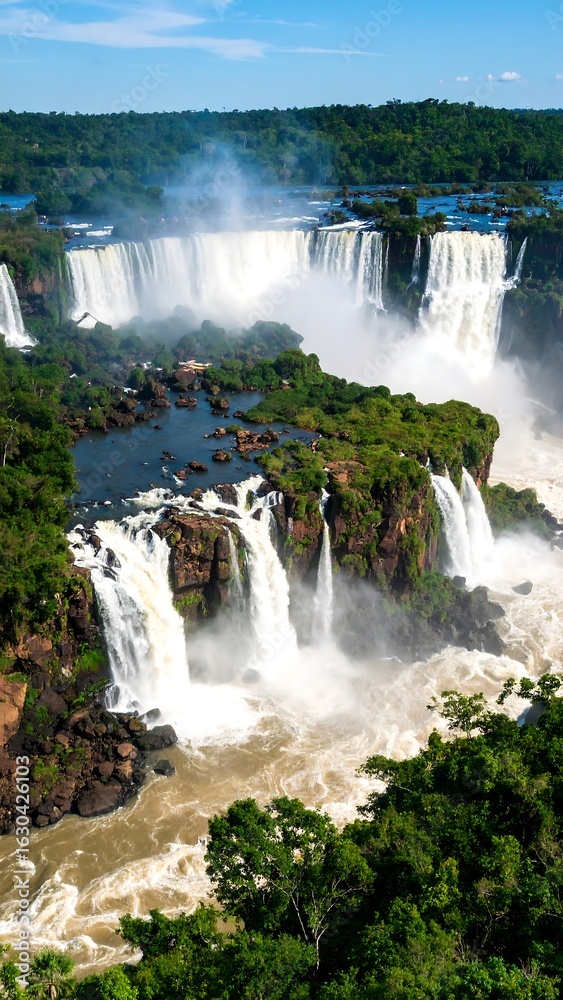 Fototapeta premium Iguazu Falls panorama (1)