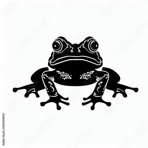 African Tree Toad Illustration