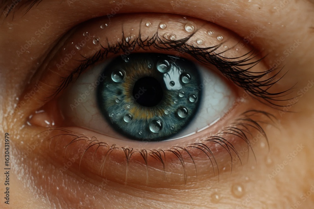 Fototapeta premium A Macro Perspective on Human Vision
