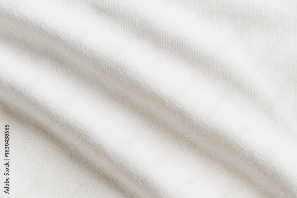 Fototapeta premium The subtle interplay of light and shadow on a white fabric surface