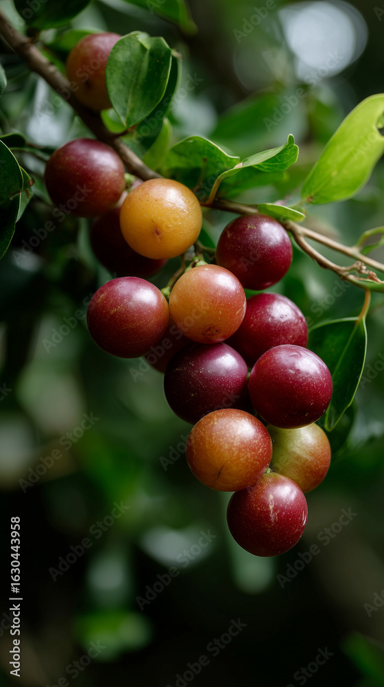 Obraz premium Camu Camu Berries on Tree Branches